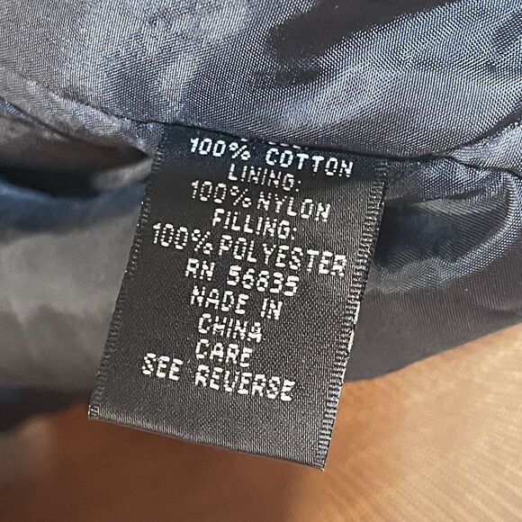 VTG Santa Fe Bomber Jacket Men's Large Canvas Quilt Lined Insulated - Picture 6 of 9